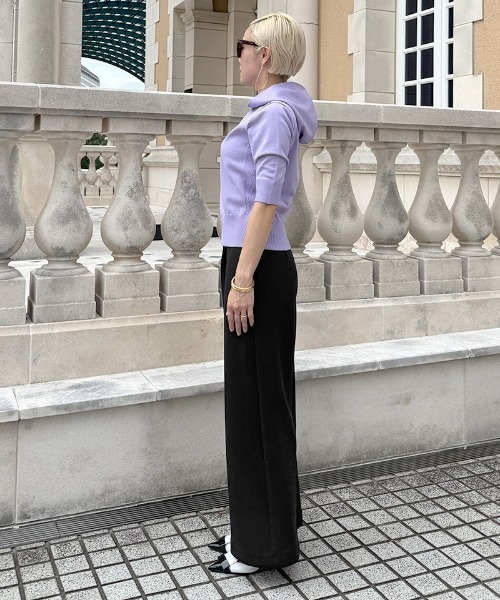 JENNE(ジェンヌ)の「日本製ワイドパンツ(その他パンツ・レディース・グレー/ブラック/ネイビー/ホワイト・SMALL/MEDIUM/LARGE)」の8枚目の写真