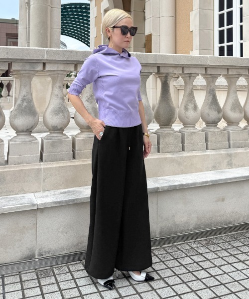 JENNE(ジェンヌ)の「日本製ワイドパンツ(その他パンツ・レディース・グレー/ブラック/ネイビー/ホワイト・SMALL/MEDIUM/LARGE)」の9枚目の写真