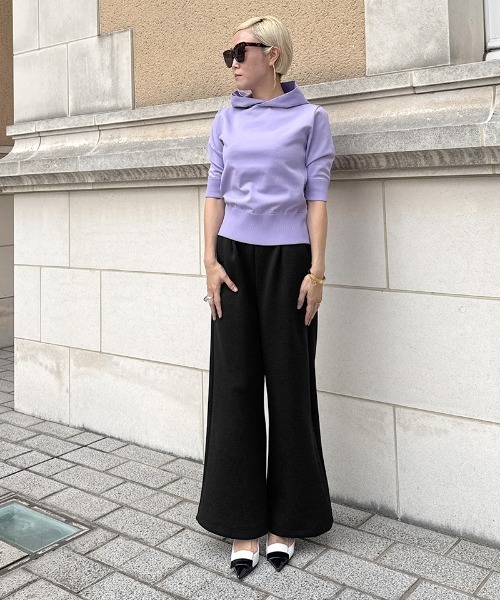 JENNE(ジェンヌ)の「日本製ワイドパンツ(その他パンツ・レディース・グレー/ブラック/ネイビー/ホワイト・SMALL/MEDIUM/LARGE)」の12枚目の写真