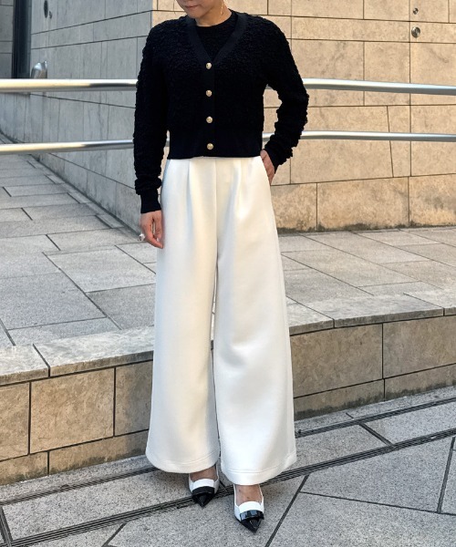 JENNE(ジェンヌ)の「日本製ワイドパンツ(その他パンツ・レディース・グレー/ブラック/ネイビー/ホワイト・SMALL/MEDIUM/LARGE)」の17枚目の写真
