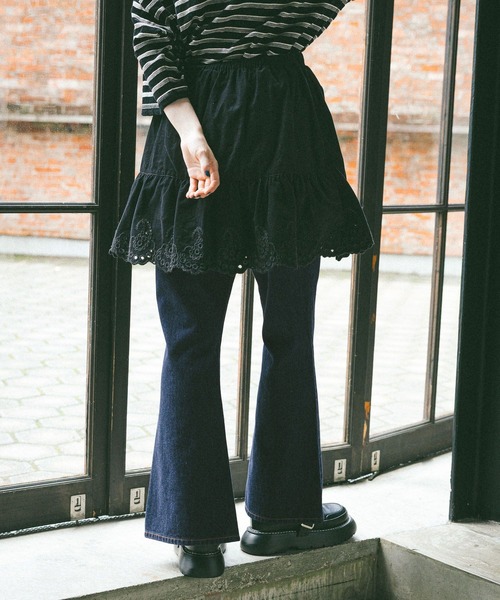 NKJ 2025AW】COMPACT FLARE DENIM（デニムパンツ）｜niko and