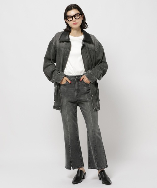 NKJ 2025AW】COMPACT FLARE DENIM（デニムパンツ）｜niko and