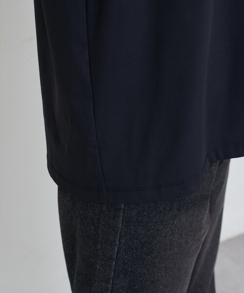natural couture(ナチュラルクチュール)の「前後2WAYスカラップノースリカットソーブラウス(Tシャツ/カットソー・レディース・ブルー/レッド/ピンク/ブラック/グレイッシュベージュ・FREE)」の18枚目の写真