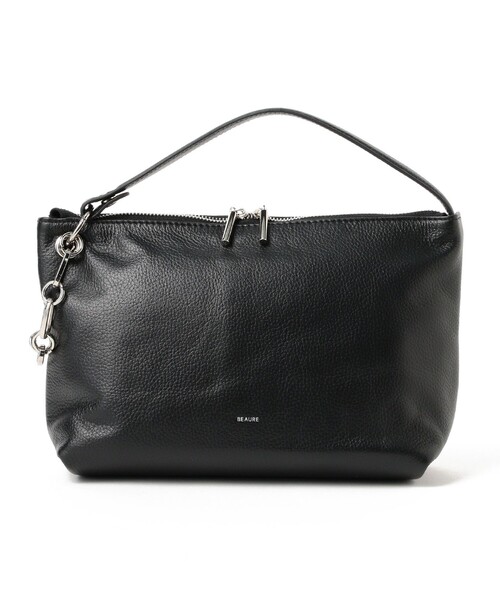 Ray BEAMS(レイビームス)の「【WEB限定】BEAURE / カウレザー ワンハンドル 3WAYチェーンバッグ(トートバッグ・レディース・ブラック/シルバー・ONE SIZE)」の5枚目の写真