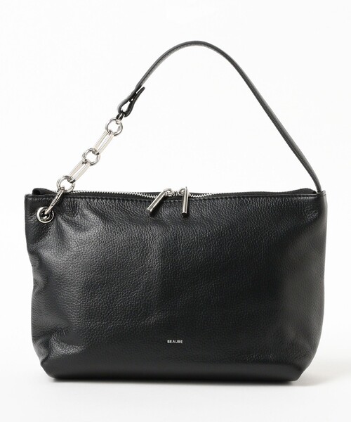 Ray BEAMS(レイビームス)の「【WEB限定】BEAURE / カウレザー ワンハンドル 3WAYチェーンバッグ(トートバッグ・レディース・ブラック/シルバー・ONE SIZE)」の3枚目の写真