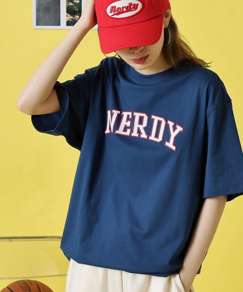 NERDY（ノルディ）の「T-SHIRTS Tシャツ（Tシャツ/カットソー・レディース・ピンク/ホワイト/ブラック/ネイビー・S/L/M）」の19枚目の写真