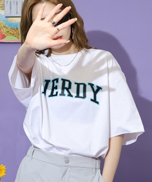 NERDY（ノルディ）の「T-SHIRTS Tシャツ（Tシャツ/カットソー・レディース・ピンク/ホワイト/ブラック/ネイビー・S/L/M）」の5枚目の写真