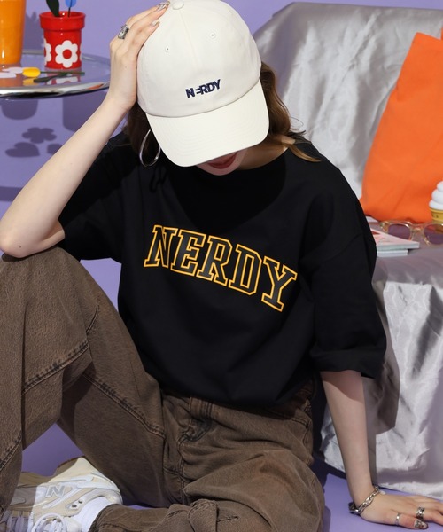 NERDY（ノルディ）の「T-SHIRTS Tシャツ（Tシャツ/カットソー・レディース・ピンク/ホワイト/ブラック/ネイビー・S/L/M）」の11枚目の写真