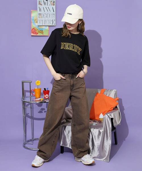 NERDY（ノルディ）の「T-SHIRTS Tシャツ（Tシャツ/カットソー・レディース・ピンク/ホワイト/ブラック/ネイビー・S/L/M）」の15枚目の写真