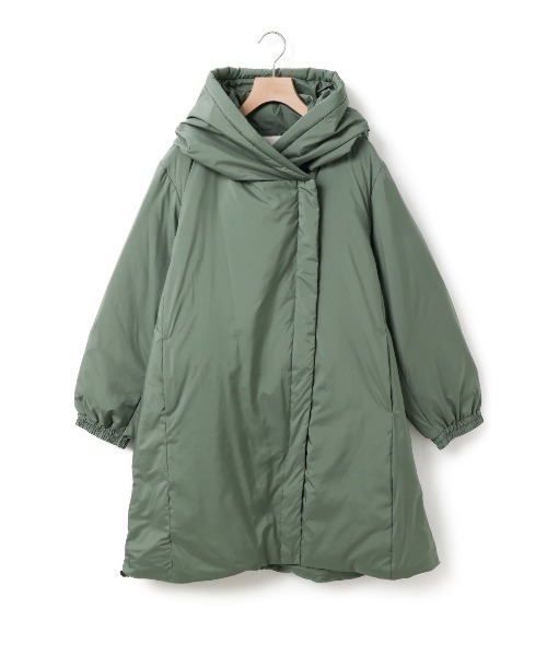 MidiUmi（ミディウミ）の「MidiUmi フード付きミドルダウン（その他アウター・レディース・グリーン/グレー/ブラック・FREE）」の3枚目の写真