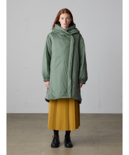 MidiUmi（ミディウミ）の「MidiUmi フード付きミドルダウン（その他アウター・レディース・グリーン/グレー/ブラック・FREE）」の8枚目の写真
