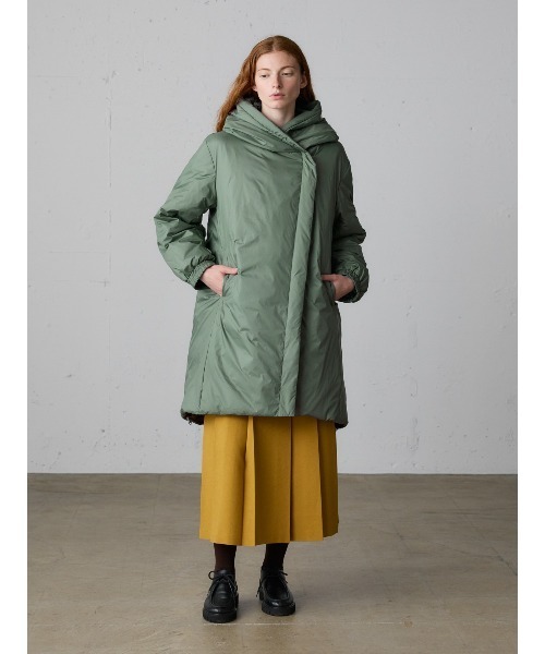 MidiUmi（ミディウミ）の「MidiUmi フード付きミドルダウン（その他アウター・レディース・グリーン/グレー/ブラック・FREE）」の9枚目の写真