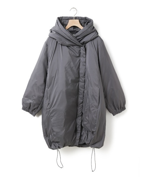 MidiUmi（ミディウミ）の「MidiUmi フード付きミドルダウン（その他アウター・レディース・グリーン/グレー/ブラック・FREE）」の15枚目の写真