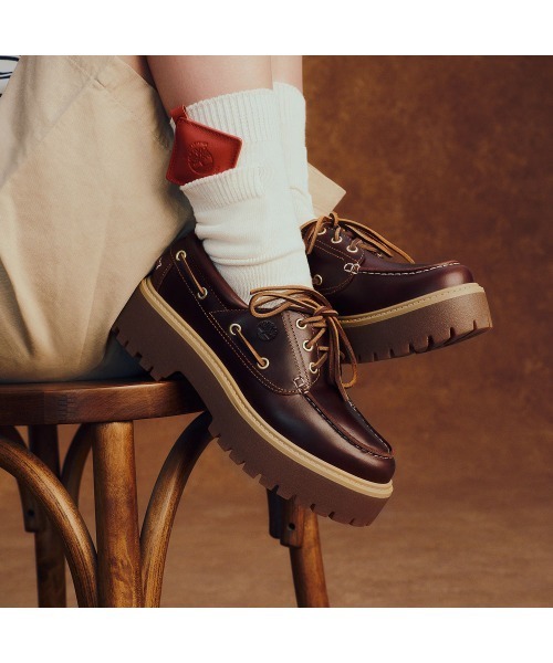 ストーン ストリート ボート シューズ レディース（モカシン/デッキ