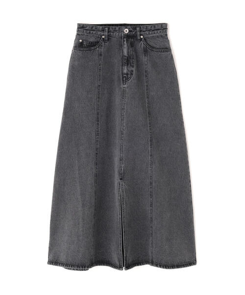 N.(N. Natural Beauty Basic)(エヌエヌナチュラルビューティーベーシック)の「パネル切替デニムフレアスカート(デニムスカート・レディース・ブルー/ブラック・MEDIUM)」の8枚目の写真