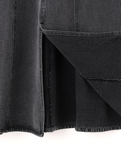 N.(N. Natural Beauty Basic)(エヌエヌナチュラルビューティーベーシック)の「パネル切替デニムフレアスカート(デニムスカート・レディース・ブルー/ブラック・MEDIUM)」の21枚目の写真