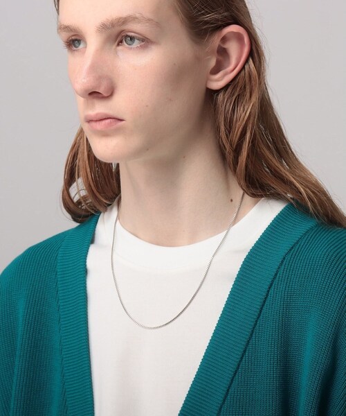 tk.TAKEO KIKUCHI（ティーケータケオキクチ）の「シングルチェーンネックレス（ネックレス・メンズ・シルバー/ブラック・00）」の5枚目の写真