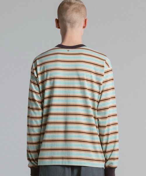 CINOH（チノ）の「STRIPE LONG SLEEVE T-SHIRT（Tシャツ/カットソー
