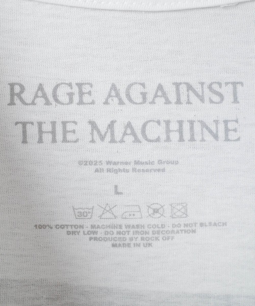ROCK-OFF(ロックオフ)の「【ROCK-OFF】【3】RAGE AGAINST THE MACHINE(レイジ・アゲインスト・ザ・マシーン)ANGER T-SHIRTS(Tシャツ/カットソー・メンズ・ホワイト・MEDIUM/LARGE/X-LARGE)」の7枚目の写真
