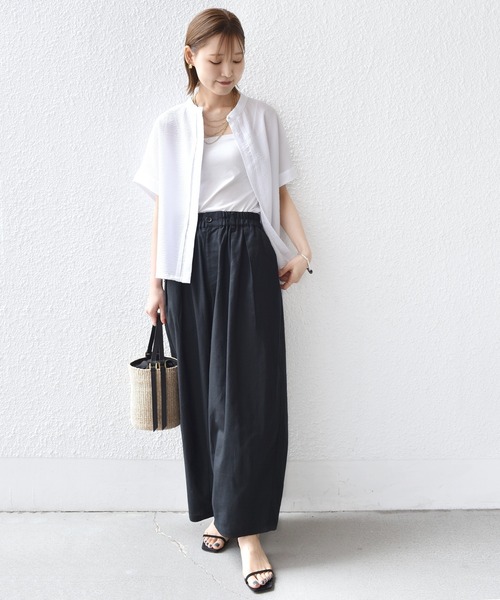 SHIPS.me(シップスミー)の「【ZOZO限定】SHIPS.me: 綿麻 タック バルーン パンツ(その他パンツ・レディース・ナチュラル/カーキ/ブラック/ライトベージュ/サックスブルー/ダークブラウン/ネイビー/イエロー・マルチサイズ)」の11枚目の写真