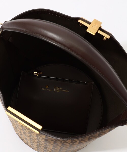 Zanchetti（ザンチェッティ）の「ZANCHETTI AMLETO BUCKET バッグ（ハンドバッグ・レディース・ダークブラウン・FREE）」の9枚目の写真