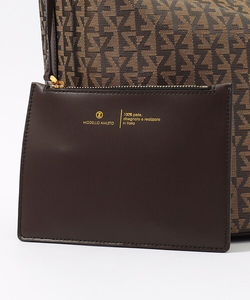 Zanchetti（ザンチェッティ）の「ZANCHETTI AMLETO BUCKET バッグ（ハンドバッグ・レディース・ダークブラウン・FREE）」の7枚目の写真