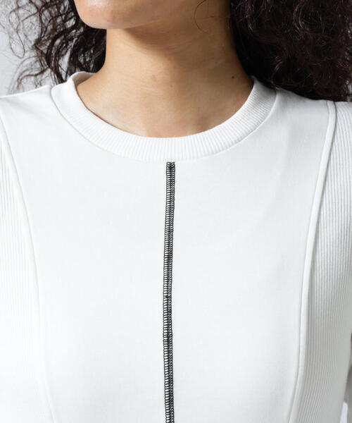 AULA AILA(アウラアイラ)の「AULA AILA/アウラアイラ/WAIST SWITCHING ONE PIECE/ウエストスイッチングワンピース(ワンピース・レディース・ブラック/ホワイト系2・0)」の14枚目の写真