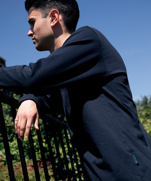 LAVENHAM(ラベンハム)の「【 日本製・USコットン長袖Tシャツ 】Jackman X Lavenham Lightweight Quilt Pocket L/S Tee Mens / ジャックマン X ラベンハム ライトウェイト キルト ポケット ロングスリーブ ティー メンズ(Tシャツ/カットソー・メンズ・ホワイト/ブラック/ダークネイビー・XL/L/M/S/XXL)」の18枚目の写真