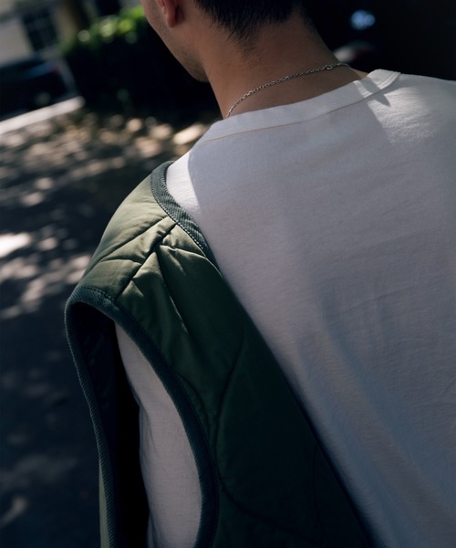 LAVENHAM(ラベンハム)の「【 日本製・USコットン長袖Tシャツ 】Jackman X Lavenham Lightweight Quilt Pocket L/S Tee Mens / ジャックマン X ラベンハム ライトウェイト キルト ポケット ロングスリーブ ティー メンズ(Tシャツ/カットソー・メンズ・ホワイト/ブラック/ダークネイビー・XL/L/M/S/XXL)」の7枚目の写真