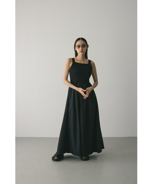 STYLEMIXER（スタイルミキサー）の「バックオープンコンビネーションワンピース（ワンピース・レディース・ホワイト/レッド/ブラック・SMALL/MEDIUM）」の9枚目の写真