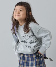 CIAOPANIC TYPY（チャオパニックティピー）の「【KIDS】【男女兼用】ポイントロゴ刺繍オーバースウェット（Tシャツ/カットソー・キッズ）」
