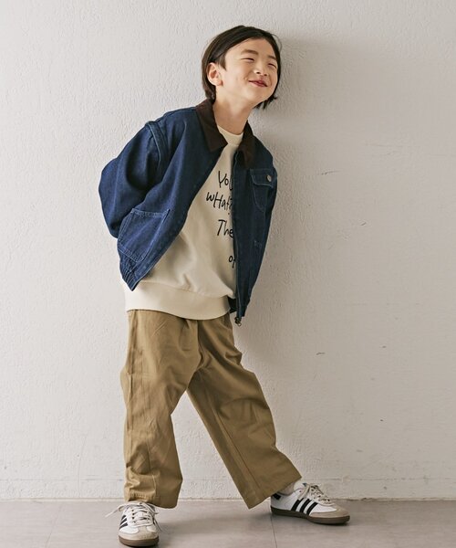 CIAOPANIC TYPY（チャオパニックティピー）の「【KIDS】【男女兼用】ポイントロゴ刺繍オーバースウェット（Tシャツ/カットソー・キッズ・グレー/アイボリー/サックスブルー・X-LARGE/XX-LARGE/SMALL/MEDIUM/LARGE）」の14枚目の写真