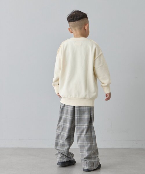 CIAOPANIC TYPY（チャオパニックティピー）の「【KIDS】【男女兼用】ポイントロゴ刺繍オーバースウェット（Tシャツ/カットソー・キッズ・グレー/アイボリー/サックスブルー・X-LARGE/XX-LARGE/SMALL/MEDIUM/LARGE）」の16枚目の写真