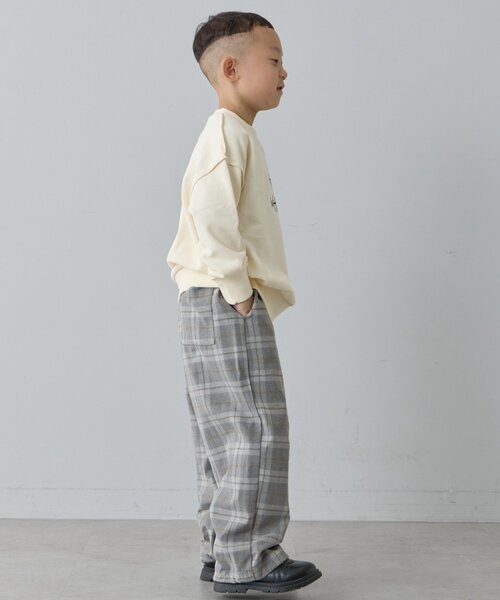 CIAOPANIC TYPY（チャオパニックティピー）の「【KIDS】【男女兼用】ポイントロゴ刺繍オーバースウェット（Tシャツ/カットソー・キッズ・グレー/アイボリー/サックスブルー・X-LARGE/XX-LARGE/SMALL/MEDIUM/LARGE）」の18枚目の写真