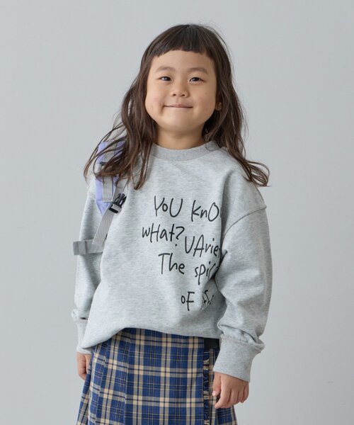 CIAOPANIC TYPY（チャオパニックティピー）の「【KIDS】【男女兼用】ポイントロゴ刺繍オーバースウェット（Tシャツ/カットソー・キッズ・グレー/アイボリー/サックスブルー・X-LARGE/XX-LARGE/SMALL/MEDIUM/LARGE）」の21枚目の写真