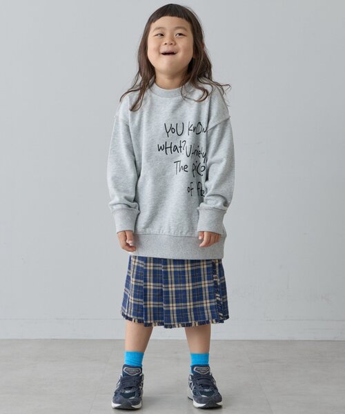 CIAOPANIC TYPY（チャオパニックティピー）の「【KIDS】【男女兼用】ポイントロゴ刺繍オーバースウェット（Tシャツ/カットソー・キッズ・グレー/アイボリー/サックスブルー・X-LARGE/XX-LARGE/SMALL/MEDIUM/LARGE）」の22枚目の写真