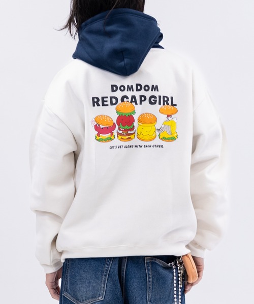 a‑r RCG×DOMDOM — подкладка с刺繍 рисунком 'Домузоукун' (裏起毛プリント)