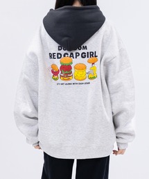 【a-r】〔RCG×DOMDOM〕裏起毛 どむぞうくん刺繍 イラストプリント フーディ