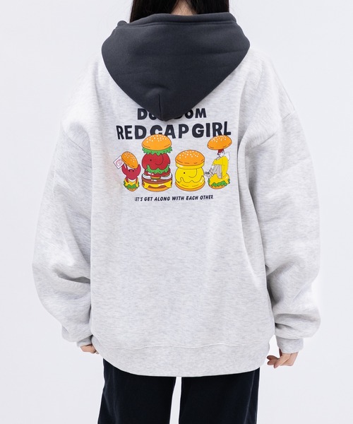 a-r】〔RCG×DOMDOM〕裏起毛 どむぞうくん刺繍 イラストプリント