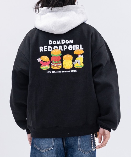 a-r】〔RCG×DOMDOM〕裏起毛 どむぞうくん刺繍 イラストプリント