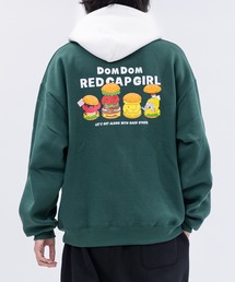 【a-r】〔RCG×DOMDOM〕裏起毛 どむぞうくん刺繍 イラストプリント フーディ