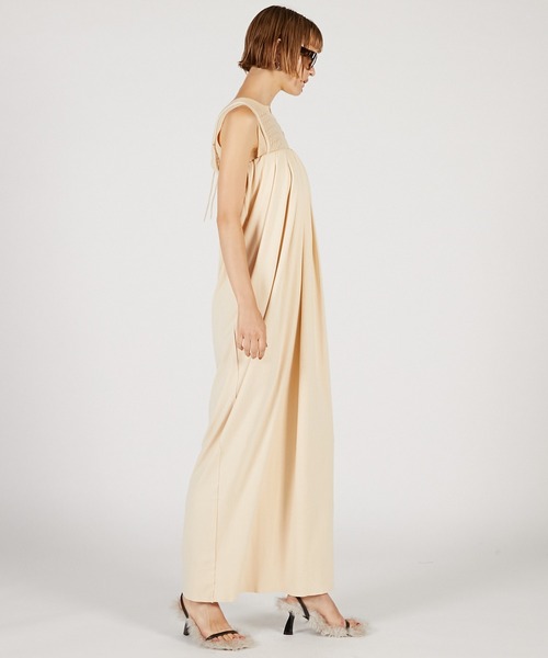 PRANK PROJECT(プランクプロジェクト)の「ボリュームタックベアワンピース / Volume Tuck bear One-Piece(ワンピース・レディース・アイボリー/ブラック・FREE)」の6枚目の写真