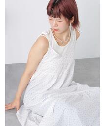 ehka sopo（エヘカソポ）の「前後2WAY小花柄キャミワンピース（ワンピース）」