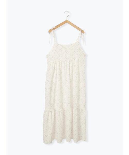 ehka sopo（エヘカソポ）の「前後2WAY小花柄キャミワンピース（ワンピース・レディース・オフホワイト/サックスブルー/ネイビー・F）」の22枚目の写真