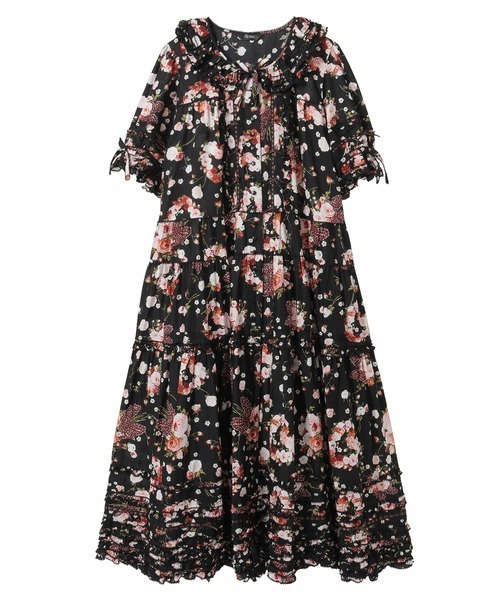 【美品】ピンクハウス　ワンピース　ブーケ柄 PINK HOUSE ピンクハウス ブーケ柄 花柄 ワンピース 総柄 - メルカリ