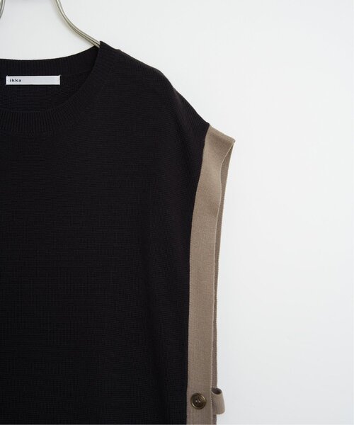 ikka（イッカ）の「【2点セット】サイドボタンニットベストセットワンピース（ワンピース・レディース・ブラック/グリーン系その他/モカ・M/L/S）」の18枚目の写真