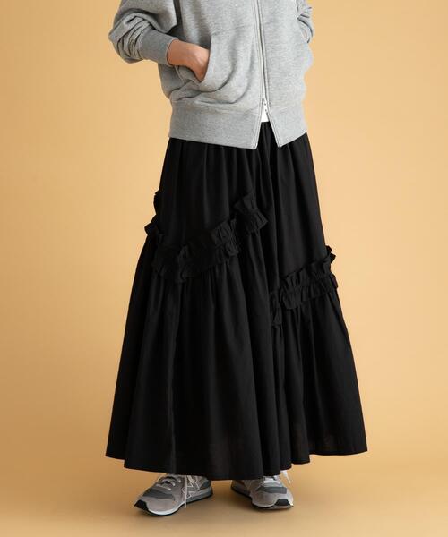 セール】フリルディテールコットンスカート（スカート）｜URBAN