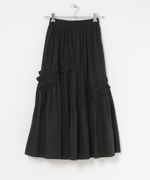 URBAN RESEARCH Sonny Label（アーバンリサーチサニーレーベル）の「フリルディテールコットンスカート（スカート・レディース・ブラック/ホワイト・FREE）」の13枚目の写真