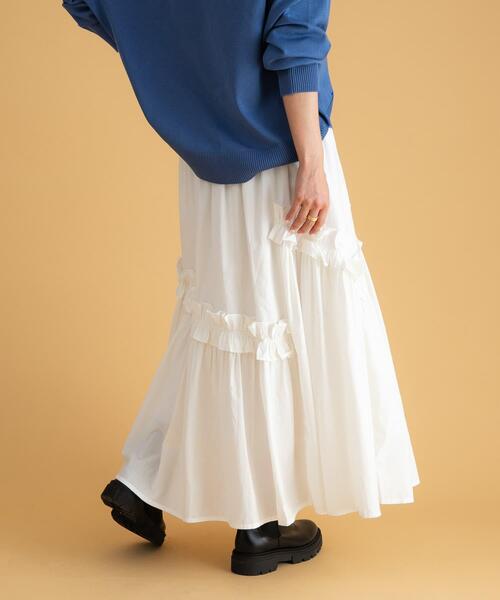 セール】フリルディテールコットンスカート（スカート）｜URBAN