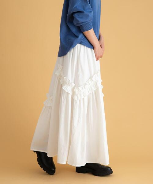 セール】フリルディテールコットンスカート（スカート）｜URBAN